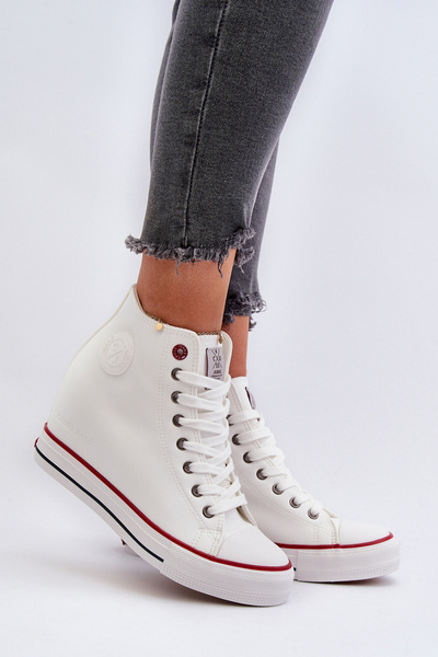 Női Wedge Sneakers Cross Jeans NN2R4004 fehér