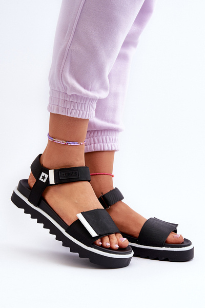 Sandales à plateforme pour femmes Big Star NN274778 noir