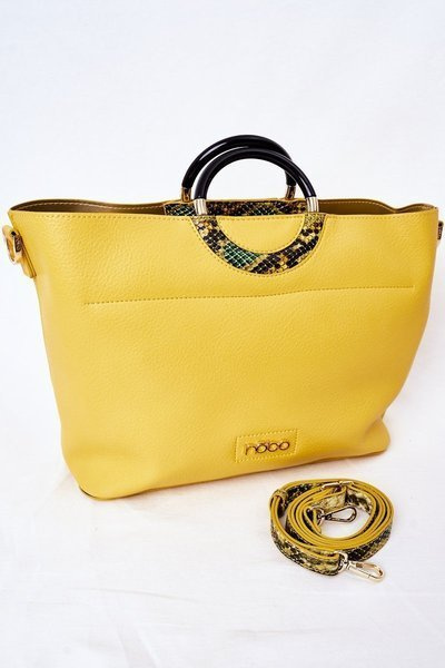 NOBO K3520 Gelbe Shopper-Handtasche