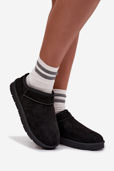 Damentiefschnee Stiefel mit Futter Schwarz Serenne