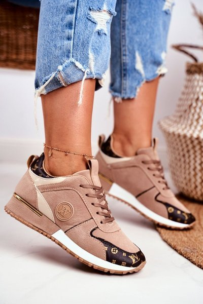Damen Sportschuhe Beige Gold Elemente Clementine