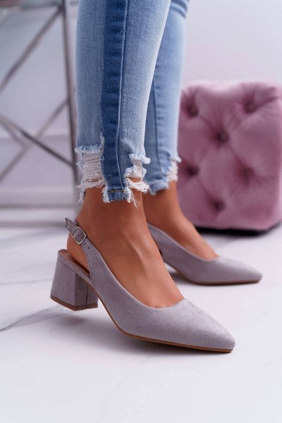 Escarpins aiguilles pour femmes Grey Contrail