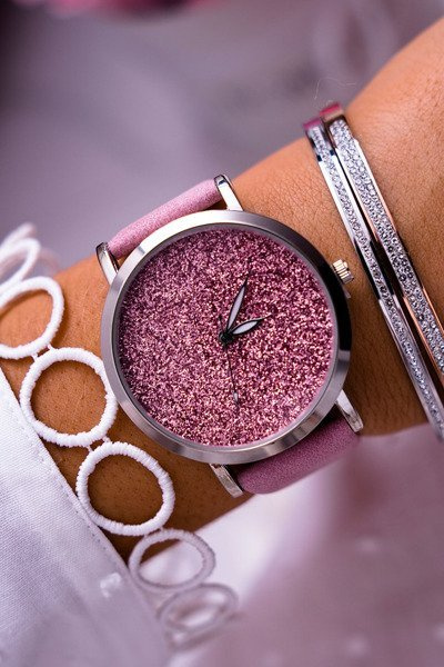 Women's Watch Ernest cu brocart roz Tiguan