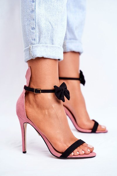 Women's Sandals On High Heel Rabbit's Ears Pink Honey Bunny