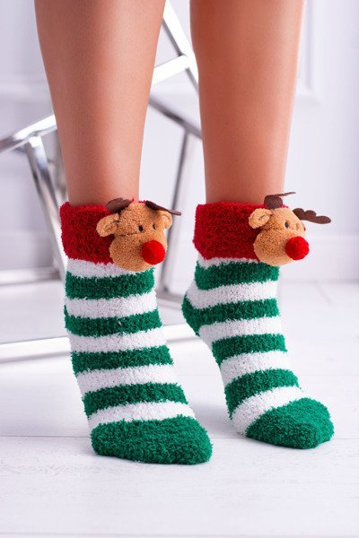 Chaussettes de Noël SOXO pour femme avec renne