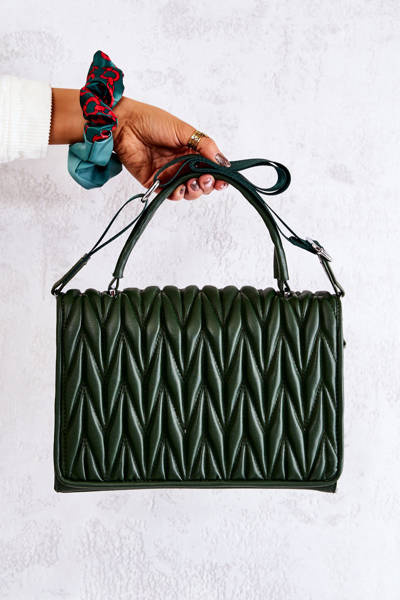 Steppelt Letterman kézitáska Green Roselyn