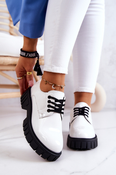 Pantofi lacqueded la modă la.fi 210013W-la White