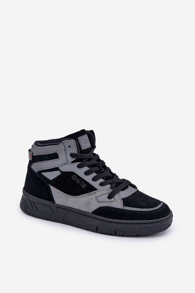 Baskets Homme Daim Big Star OO174303 Hi-Poly System Noir-Gris