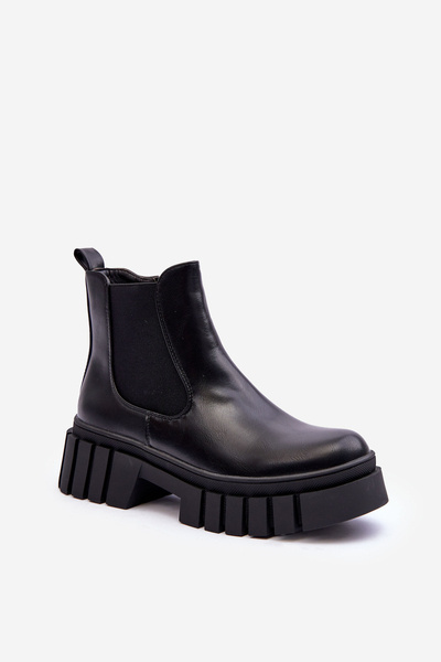 Bottines Massive Boots En Cuir Noir Orryss