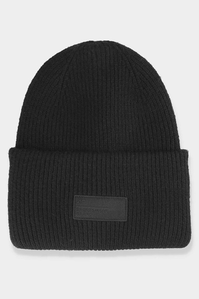 Women's Winter Hat with 4F Logo 4FAW23ACAPF295-20S Black
