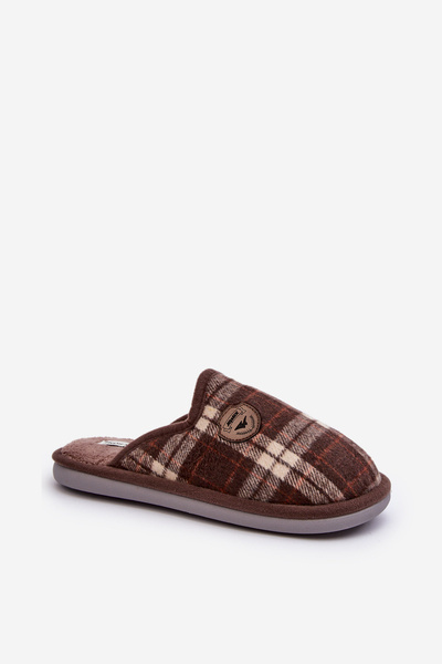Pantoufles à enfiler marron pour hommes Kallile