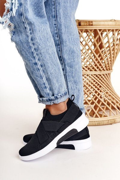Chaussures de sport pour femmes, système de mousse à mémoire de forme à enfiler Big Star FF274890 noir