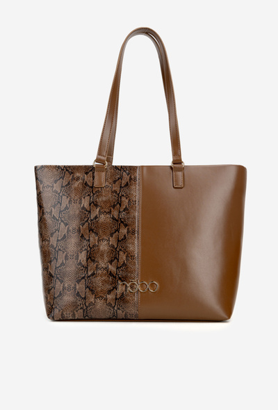 Sac Shopper Motif Animal NOBO BAG5740-M17 Marron
