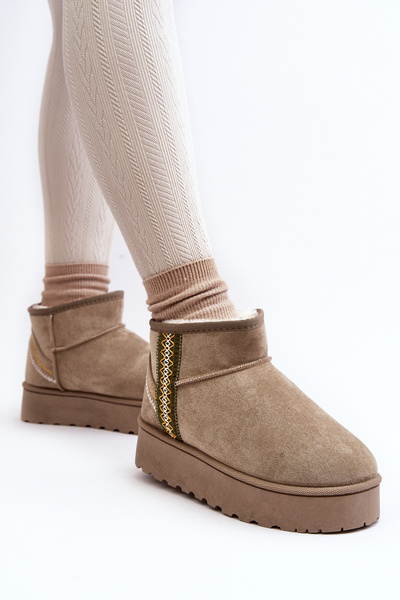 Bottes De Neige Pour Femmes Avec Plateforme Rembourrée Vert Lomessa