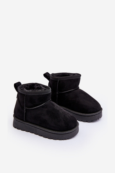 Bottes de neige isolées pour enfants noires Nallita
