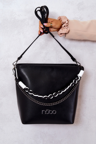 Classic Leather Handbag Nobo M1280-C020 Black