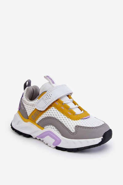 Chaussures de Sport Enfant Avec Velcro Big Star JJ374257 Blanc et Jaune