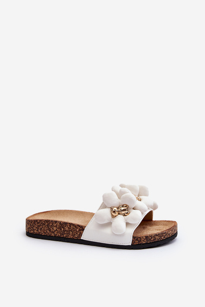 Sandales blanches avec décorations pour femmes Bunlia