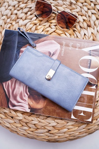 Portefeuille Femme Grand Bleu AD-64