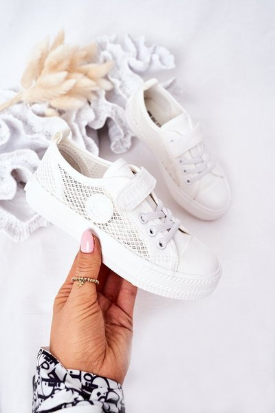 Kinder Mesh Turnschuhe BIG STAR HH374014 Weiß