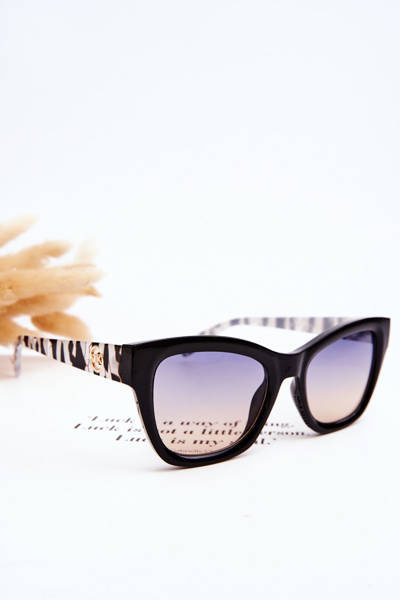 Damen-Sonnenbrille in klassischem M2390 Schwarz und Silber
