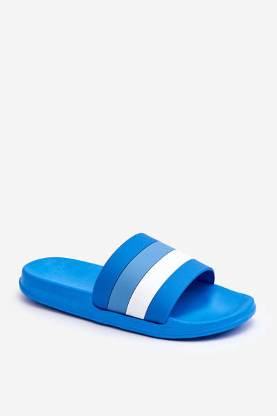 Papuci cu dungi pentru femei viziunea albastră bleumarin