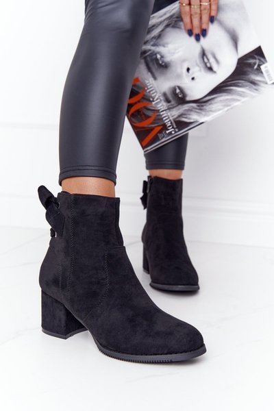 Women’s Insulated Boots On A Block Heel Black Kayla