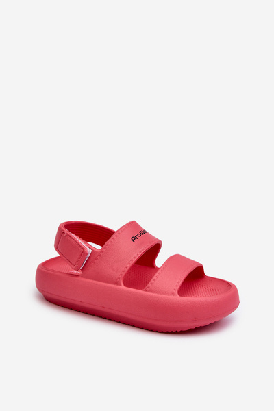 Lengvi putplasčio sandalai su Velcro ProWater PRO-24-05-02K Pink