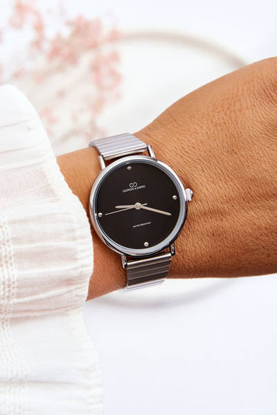 Montre Femme Etanche Sur Bracelet Giorgio&Dario Argent-Noir