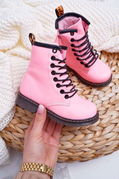Kids' Warm-up Boots With Zipper Phosphorescent Pink Gabby