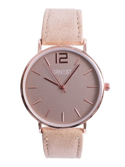 Moteriškas laikrodis Ernest Manon Suede Beige