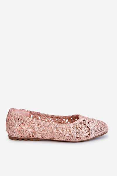 Ažūrinės madingos balerinos Pink Thiago