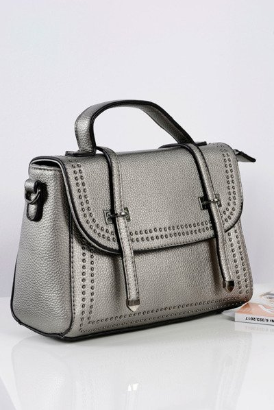 Women's Handbag Silver Chest Purse Jets