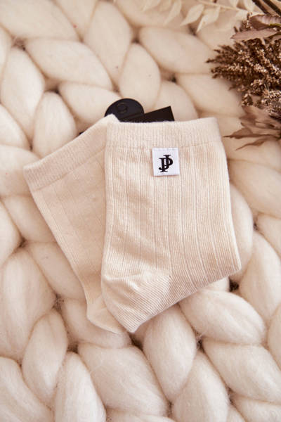 Chaussettes Rayées Classiques Jeunes Crémeux