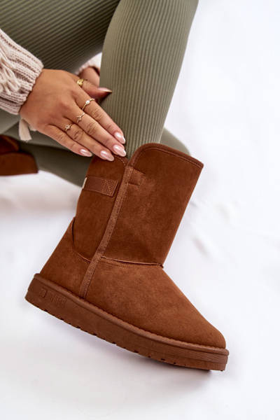 Bottes de neige hautes pour femmes Big Star KK274616 marron