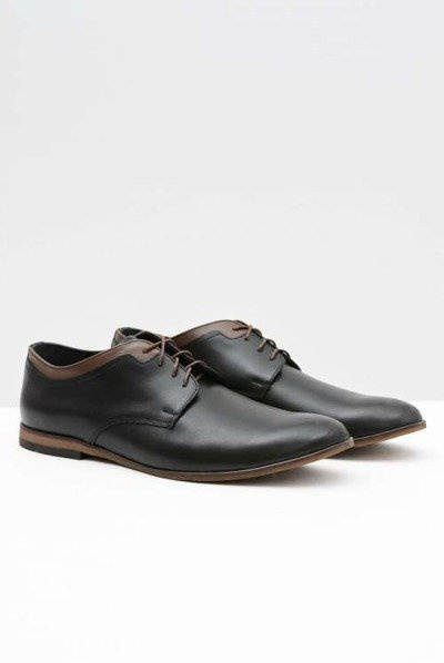 Demi-chaussures Gianni en cuir noir pour hommes