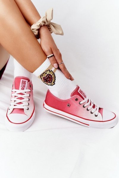 Adidași pentru femei Big Star HH274130 Ombre Red