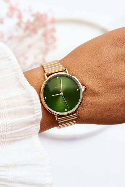 Montre Femme Etanche Sur Bracelet Giorgio&Dario Doré-Vert