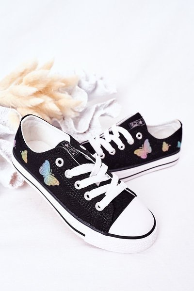Kids' Butterfly Sneakers Schwarz Märchen