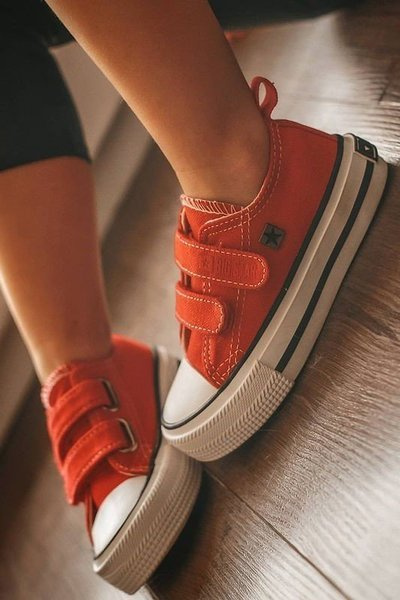 Baskets Velcro Enfant BIG STAR HH374098 Rouge