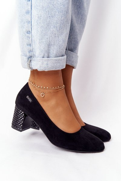 Sergio Leone Schwarz Wildleder Stiletto High Heel Pumps