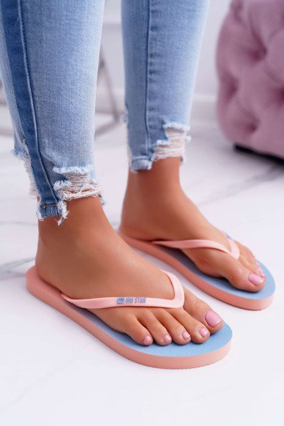 Big Star Damen Flip Flops Lachs DD274A241