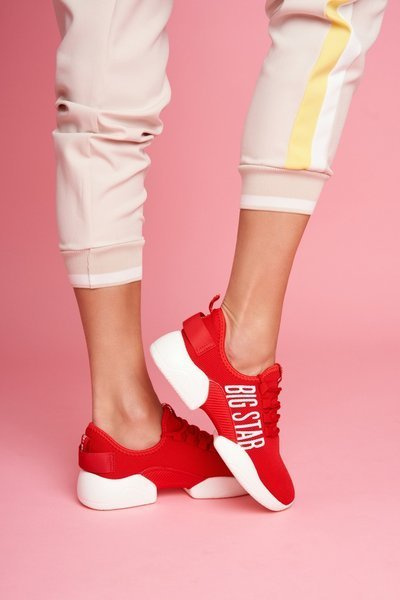 Női sportcipő Big Star Red FF274279