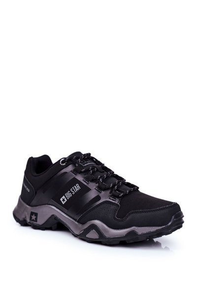 Chaussures de trekking pour hommes Big Star Outdoor noires GG174269