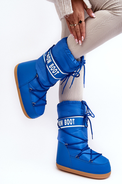 Női High Snow Boots Blue Venila
