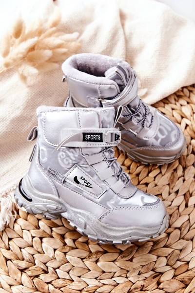 Frenzie Kinder Schneestiefel Silber Erila