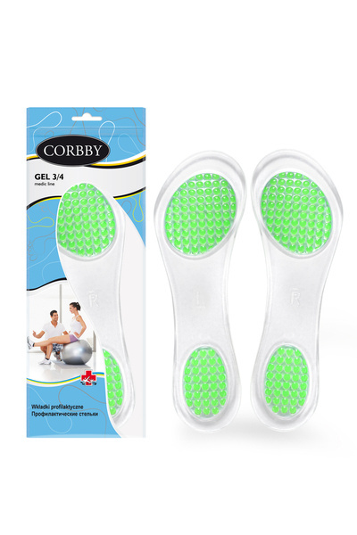 Corbby GEL 3/4 moteriški profilaktiniai geliniai vidpadžiai