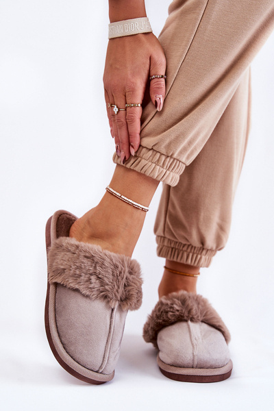 Chaussons Classiques Femme Avec Fourrure Lorines Marron vif