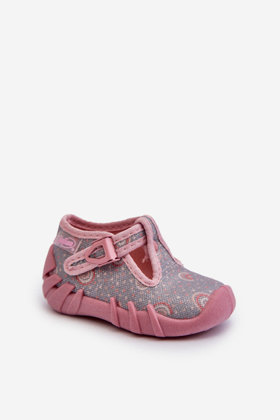 Chaussons Confortables Enfant BEFADO 110N490 Gris-Rose