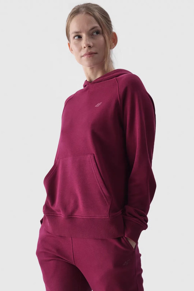 Sweat à capuche sans fermeture éclair pour femme Violet 4F 4FWMM00TSWSF1468-51S